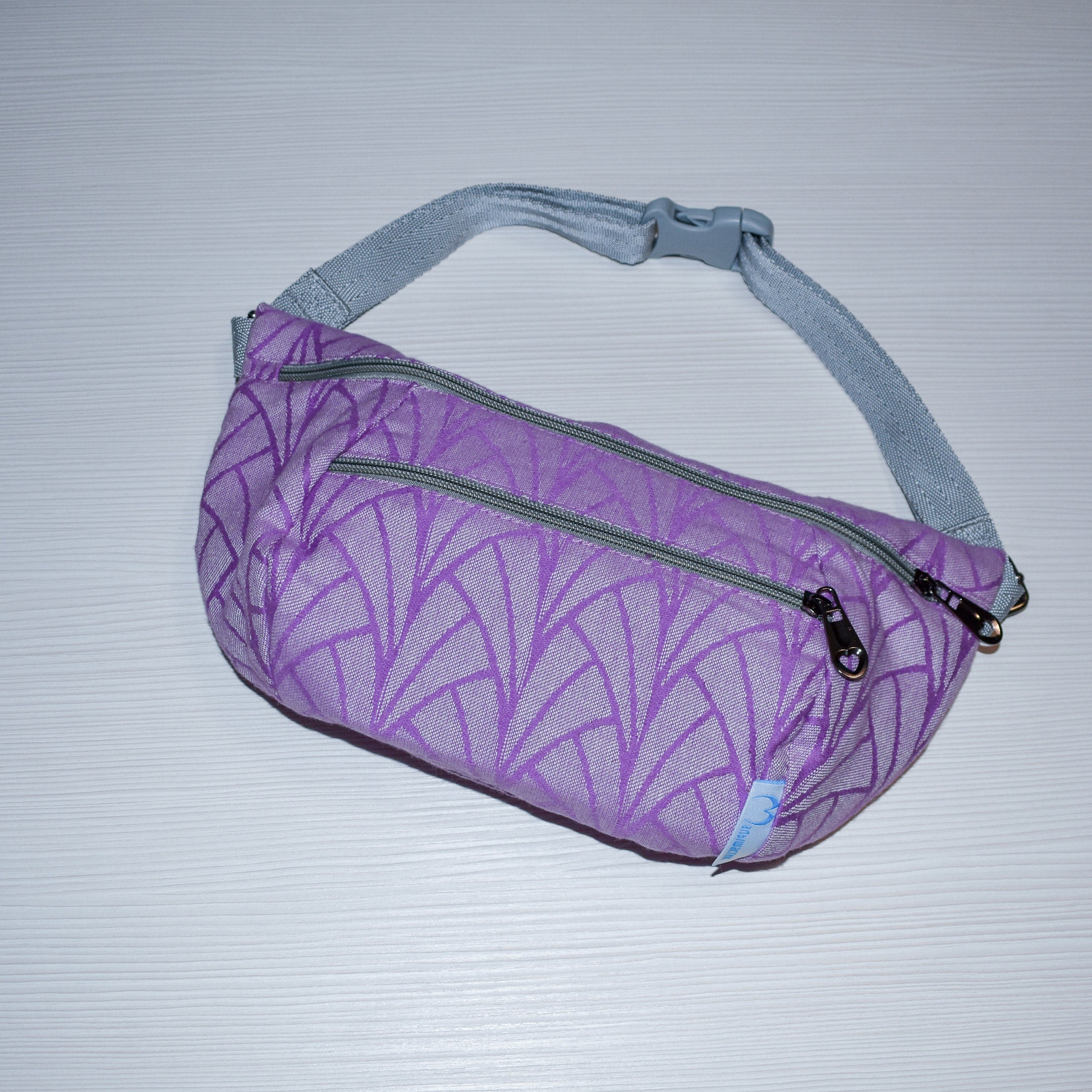 Purple Lily Organic Cotton Belt Bag - Babywearing Hip Pack
