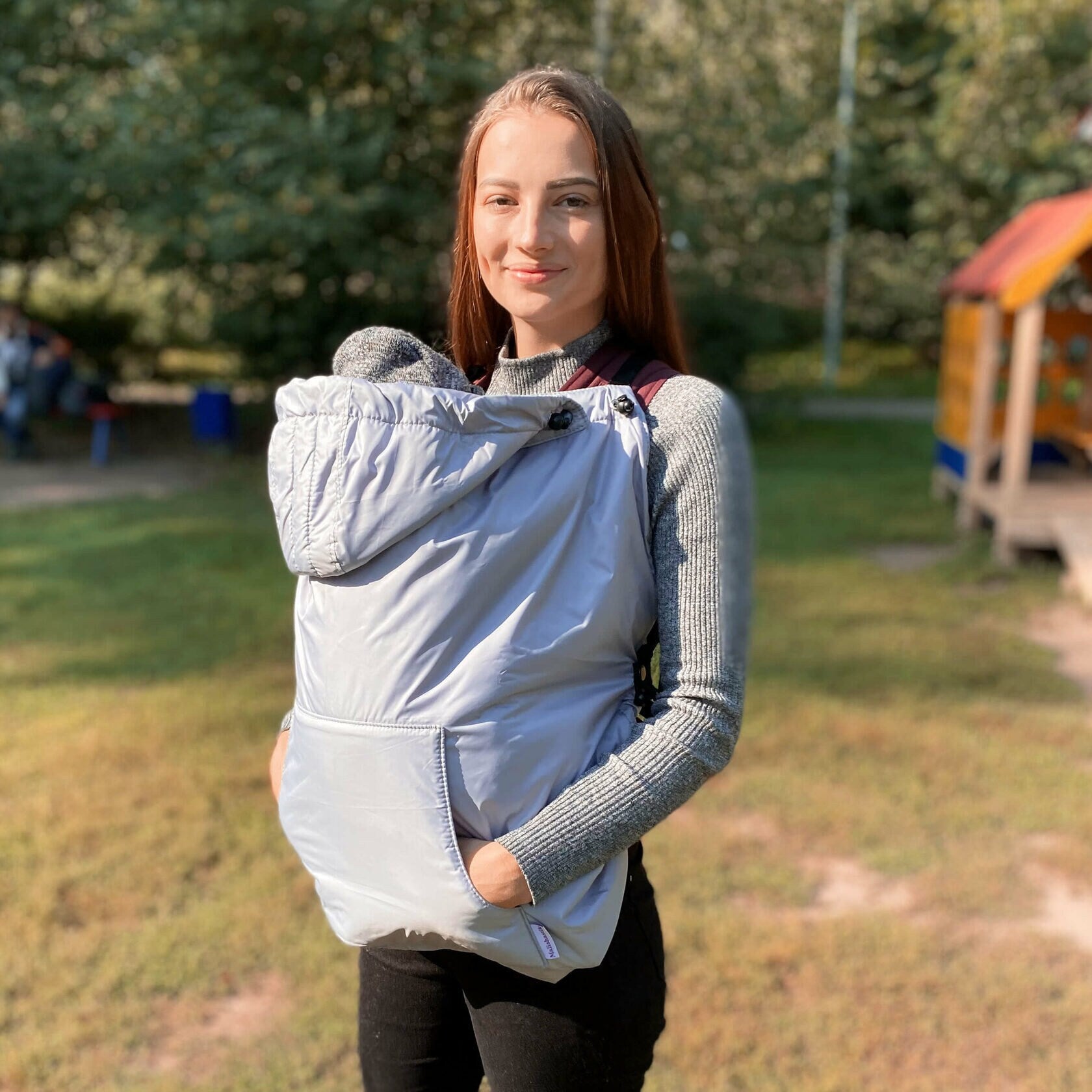 2 in 1 babywearing coat extender, toddler carrier cover, baby wrap cover.