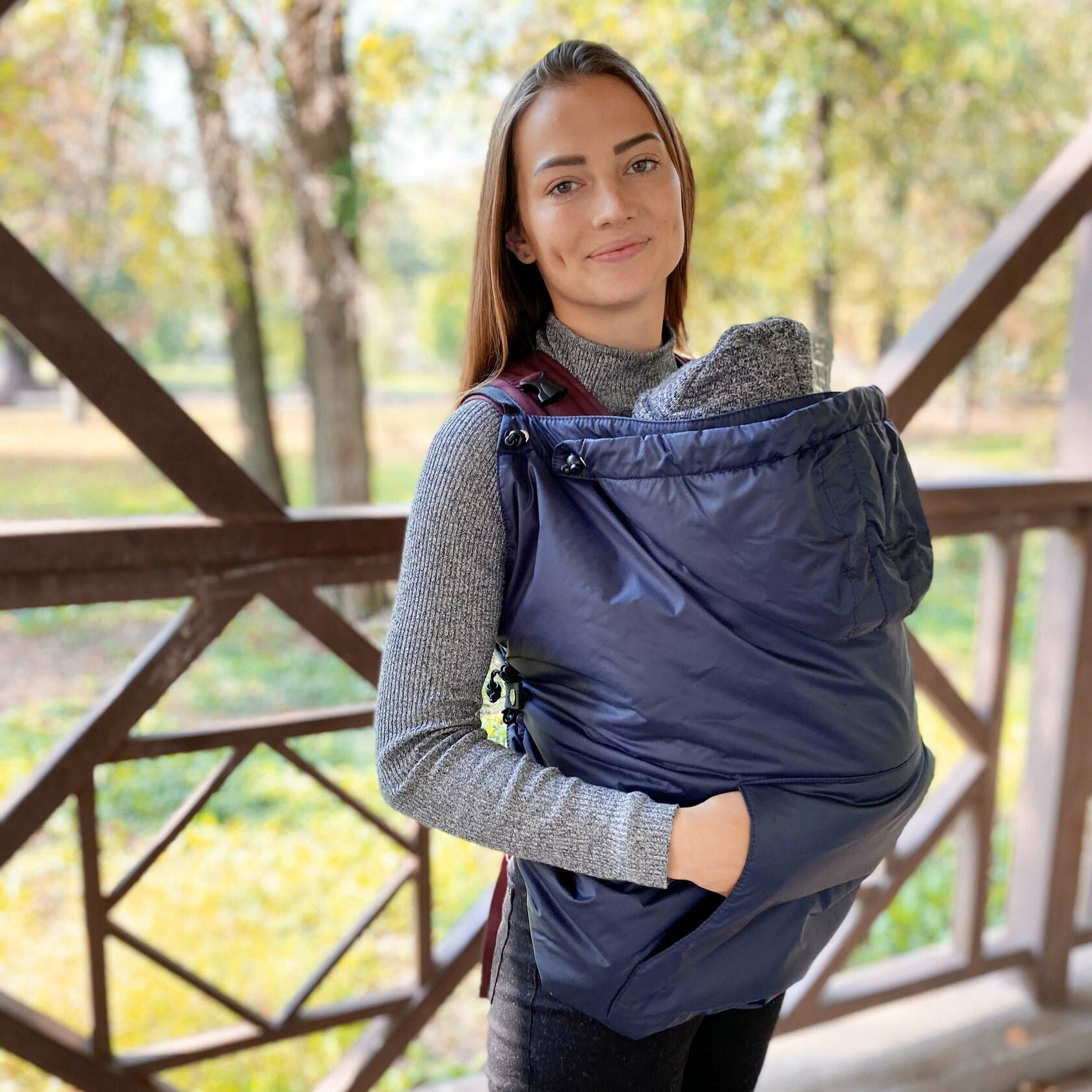 2 in 1 babywearing coat extender, toddler carrier cover, baby wrap cover.