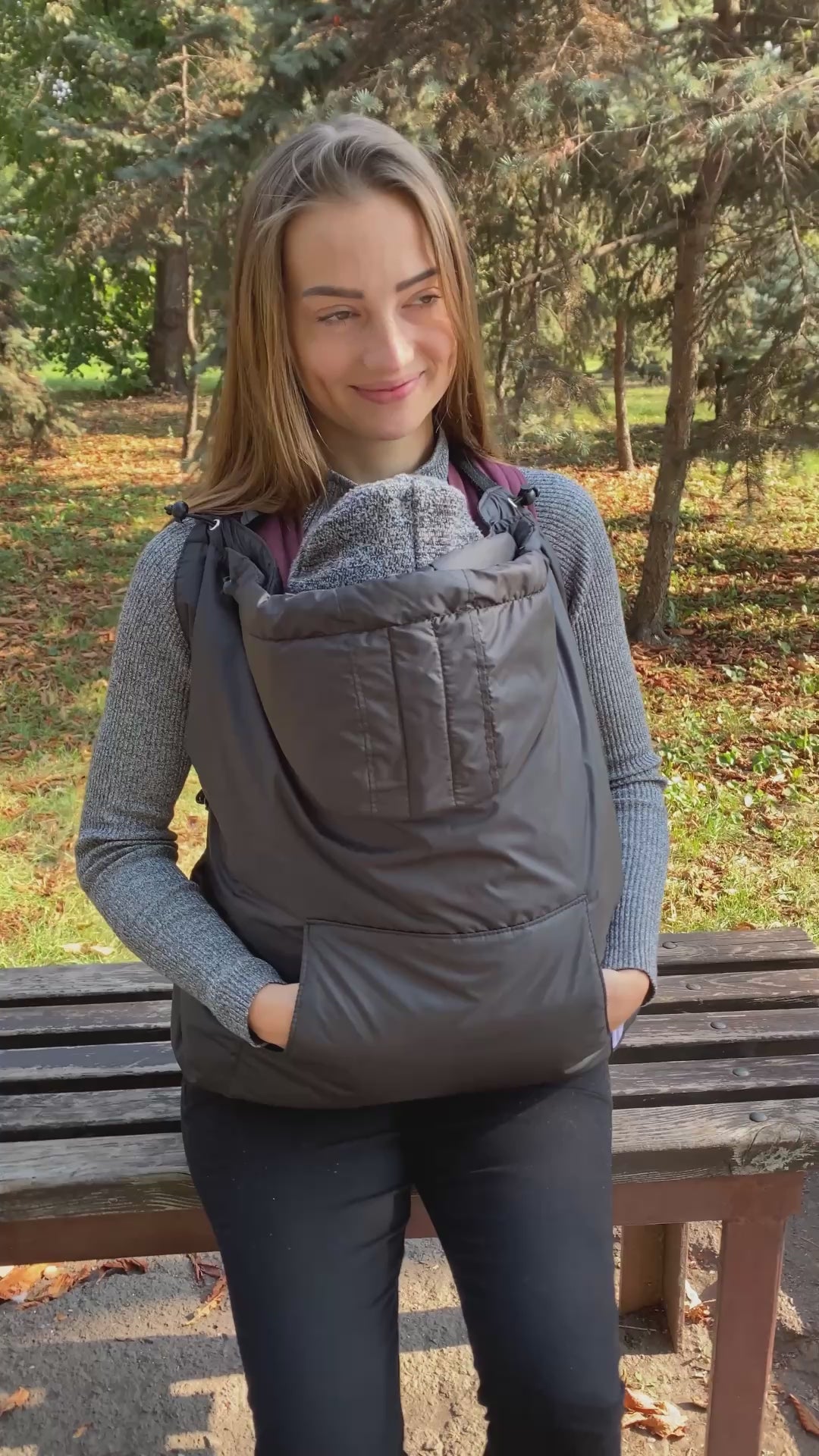 2 in 1 babywearing coat extender, toddler carrier cover, baby wrap cover.